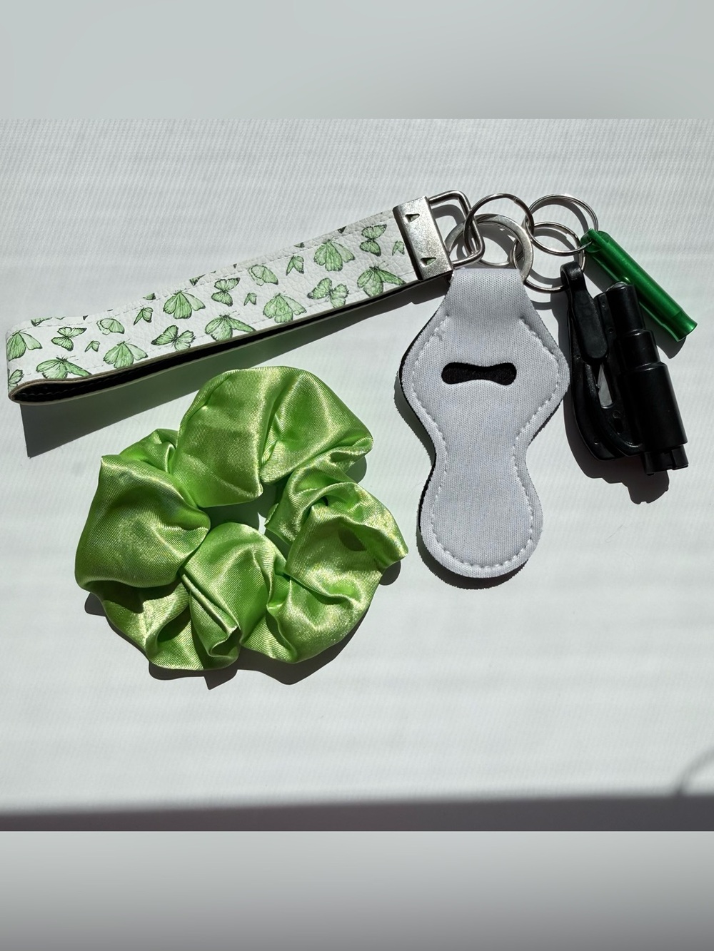 Green Butterfly Keychain